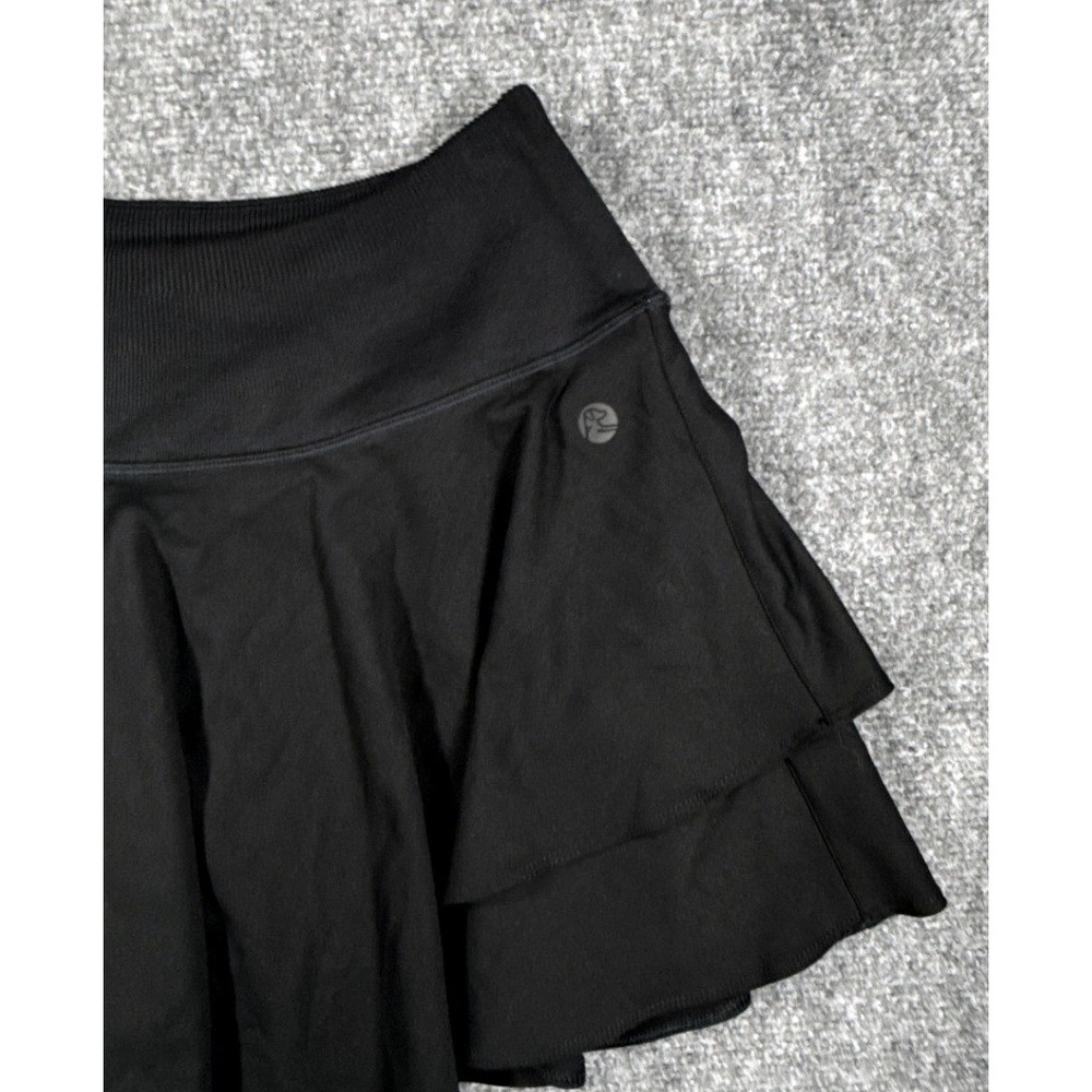 Rhoback Womens Size Medium Black Tiered Ruffle Active Golf Tennis Skort - Picture 4 of 14
